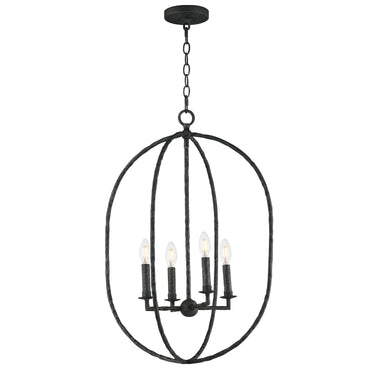 Maxim Lighting Martel 4-Light Pendant Blacksmith