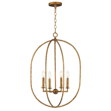 Maxim Lighting Martel 4-Light Pendant Etruscan Gold