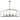 Maxim Lighting Martel 8-Light Linear Chandelier Blacksmith