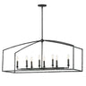Maxim Lighting Martel 8-Light Linear Chandelier Blacksmith
