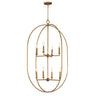 Maxim Lighting Martel 8-Light Pendant Etruscan Gold