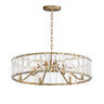 Maxim Lighting Odeon 6-Light Chandelier Golden Silver