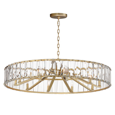Maxim Lighting Odeon 10-Light Chandelier Golden Silver