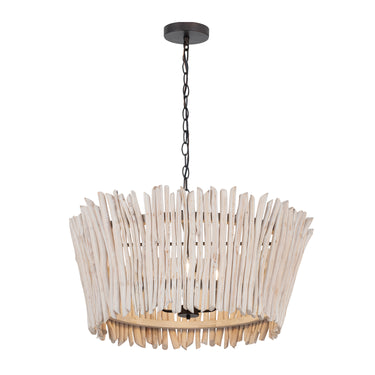 Maxim Lighting Baywood 30" DriftWood Chandelier Textured Bronze