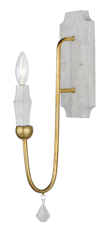 Maxim Lighting Claymore Wall Sconce Claystone/Gold Leaf