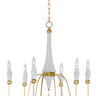 Maxim Lighting Claymore 6-Light Chandelier Claystone/Gold Leaf