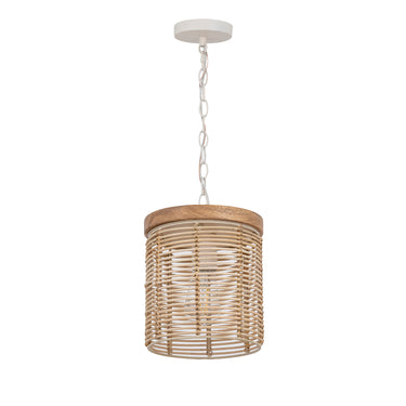 Maxim Lighting Vannerie Mini Pendant Ecru