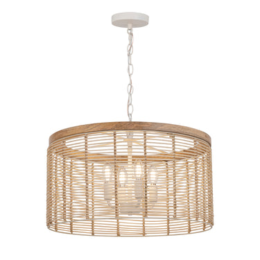 Maxim Lighting Vannerie 4-Light Pendant Ecru
