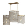 Maxim Lighting Fontaine 6-Light Linear Pendant Golden Silver