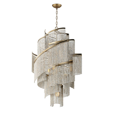 Maxim Lighting Fontaine 7-Light Chandelier Golden Silver