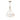 Maxim Lighting Bundt 15" Pendant/Semi-Flush Mount White/Natural Aged Brass
