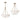 Maxim Lighting Bundt 15" Pendant/Semi-Flush Mount White/Natural Aged Brass