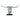 Finesse Decor Large Saluting Man Resin Sculpture Chrome
