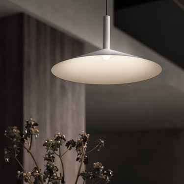 Penta Altura pendant light by Sommella and Anonima Luci, conical matt aluminium shade