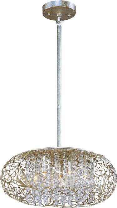 Maxim Lighting Arabesque 7-Light Pendant Golden Silver