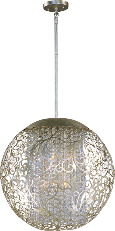 Maxim Lighting Arabesque 9-Light Pendant Golden Silver