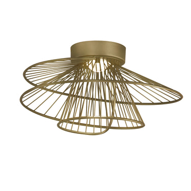 Maxim Lighting Zeta LED Flush Mount Natural Aged Brass