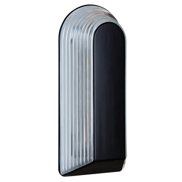 Costaluz 2433 wall sconce: Black / Clear inside | Besa Lighting