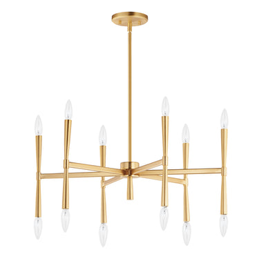 Maxim Lighting Rome 12-Light Chandelier Satin Brass