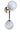 Maxim Lighting Atom 2-Light Wall Sconce Black/Polished Nickel