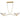 Maxim Lighting Metropolis 2-Light Linear LED Pendant Satin Brass