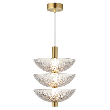 Maxim Lighting Metropolis 3-Light LED Pendant Satin Brass
