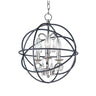 Maxim Lighting Orbit 3-Light Pendant Anthracite/Polished Nickel
