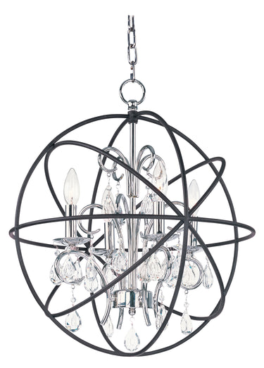 Maxim Lighting Orbit 4-Light Pendant Anthracite/Polished Nickel