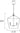 Maxim Lighting Abode 4-Light Chandelier Textured Black/Polished Nickel