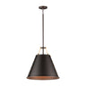 Maxim Lighting Trestle Pendant Oil Rubbed Bronze/Antique Brass