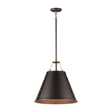 Maxim Lighting Trestle Pendant Oil Rubbed Bronze/Antique Brass