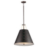 Maxim Lighting Trestle 3-Light Pendant Oil Rubbed Bronze/Antique Brass