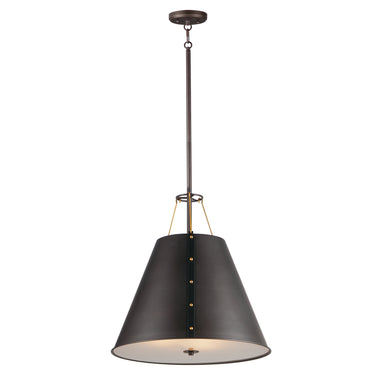 Maxim Lighting Trestle 3-Light Pendant Oil Rubbed Bronze/Antique Brass