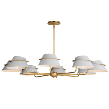 Maxim Lighting Lucas 8-Light Chandelier Natural Aged Brass