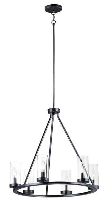 Maxim Lighting Sentinel 6-Light Chandelier Black