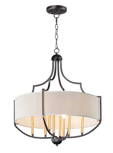 Maxim Lighting Savant 8-Light Chandelier Bronze/Antique Brass