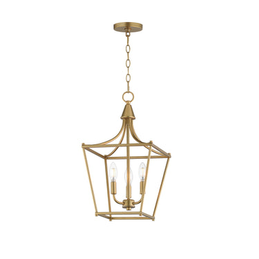 Maxim Lighting Clifton 3-Light Pendant Natural Aged Brass