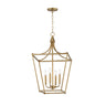 Maxim Lighting Clifton 4-Light Pendant Natural Aged Brass