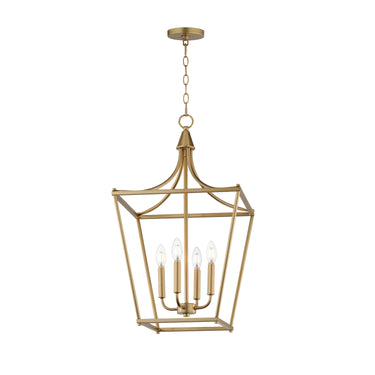 Maxim Lighting Clifton 4-Light Pendant Natural Aged Brass