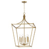 Maxim Lighting Clifton 6-Light Pendant Natural Aged Brass