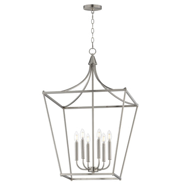 Maxim Lighting Clifton 6-Light Pendant Satin Nickel