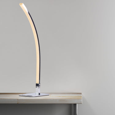 Finesse Decor Modern Arc Design Table Lamp Chrome