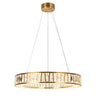 Modern Brass Drum Crystal Chandelier - Laycantonic-HA05196