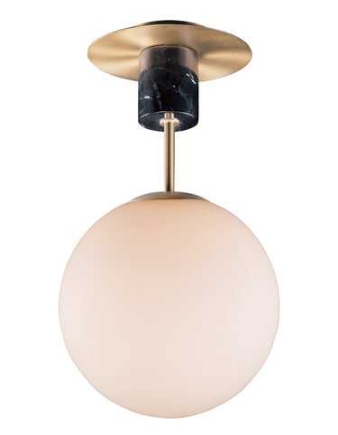 Maxim Lighting Vesper Semi-Flush Satin Brass/Black