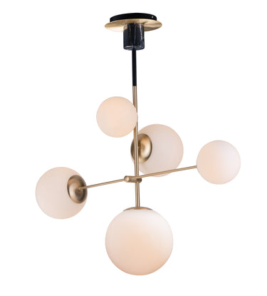 Maxim Lighting Vesper 5-Light Pendant Satin Brass/Black