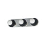 Maxim Lighting Hollywood 3-Light Sconce Black/Polished Chrome
