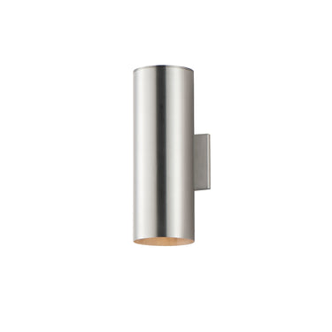 Maxim Lighting Outpost 2-Light 6"W x 15"H Outdoor Wall Sconce Brushed Aluminum