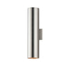 Maxim Lighting Outpost 2-Light 6"W x 22"H Outdoor Wall Sconce Brushed Aluminum