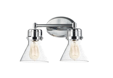 Maxim Lighting Seafarer 2-Light Bath Vanity With Bulbs Polished Chrome