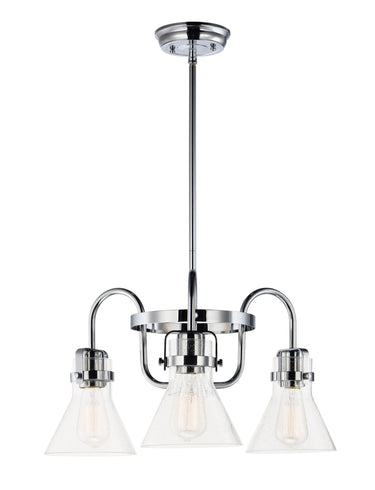 Maxim Lighting Seafarer 3-Light Chandelier Polished Chrome